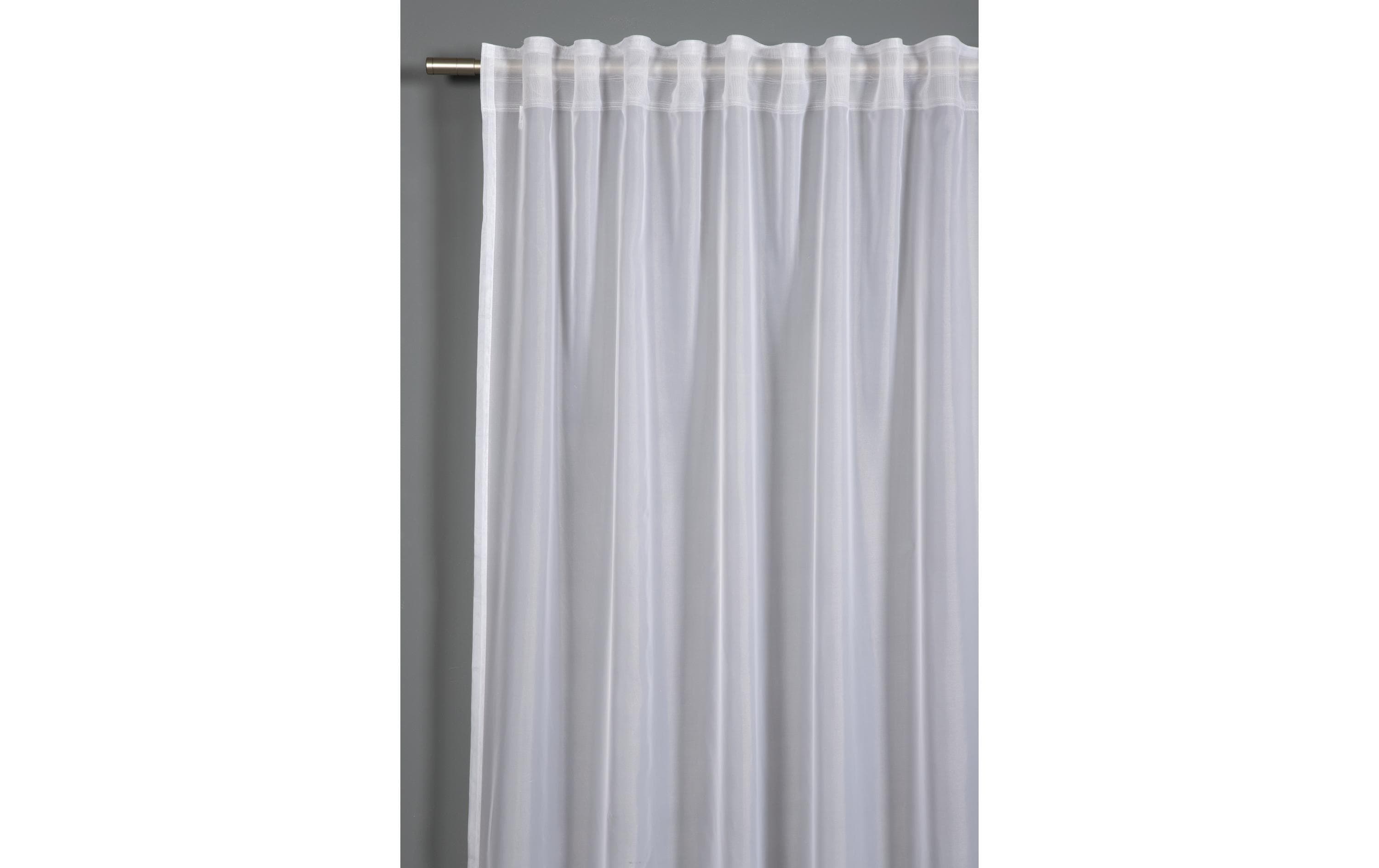 Gardinia Tagvorhang Voile Uni 300 cm x 245 cm, Weiss