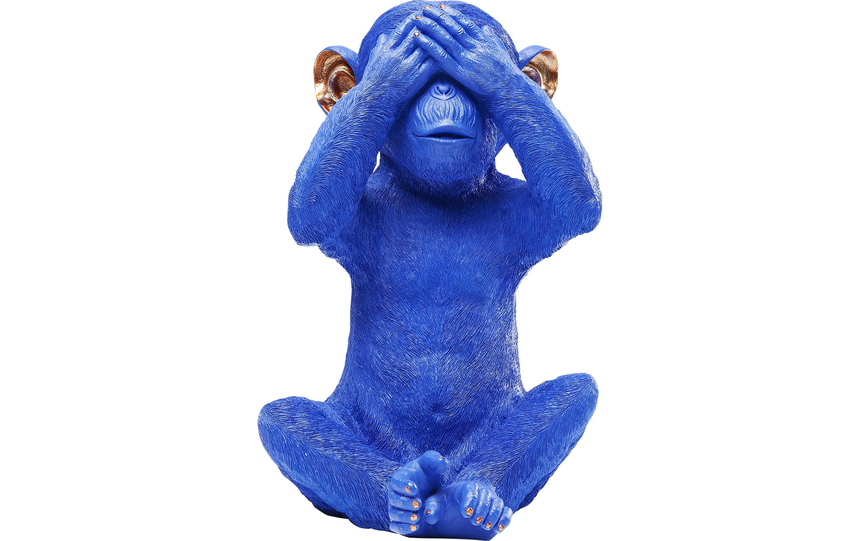 Kare Spardose Monkey Mizaru Blau