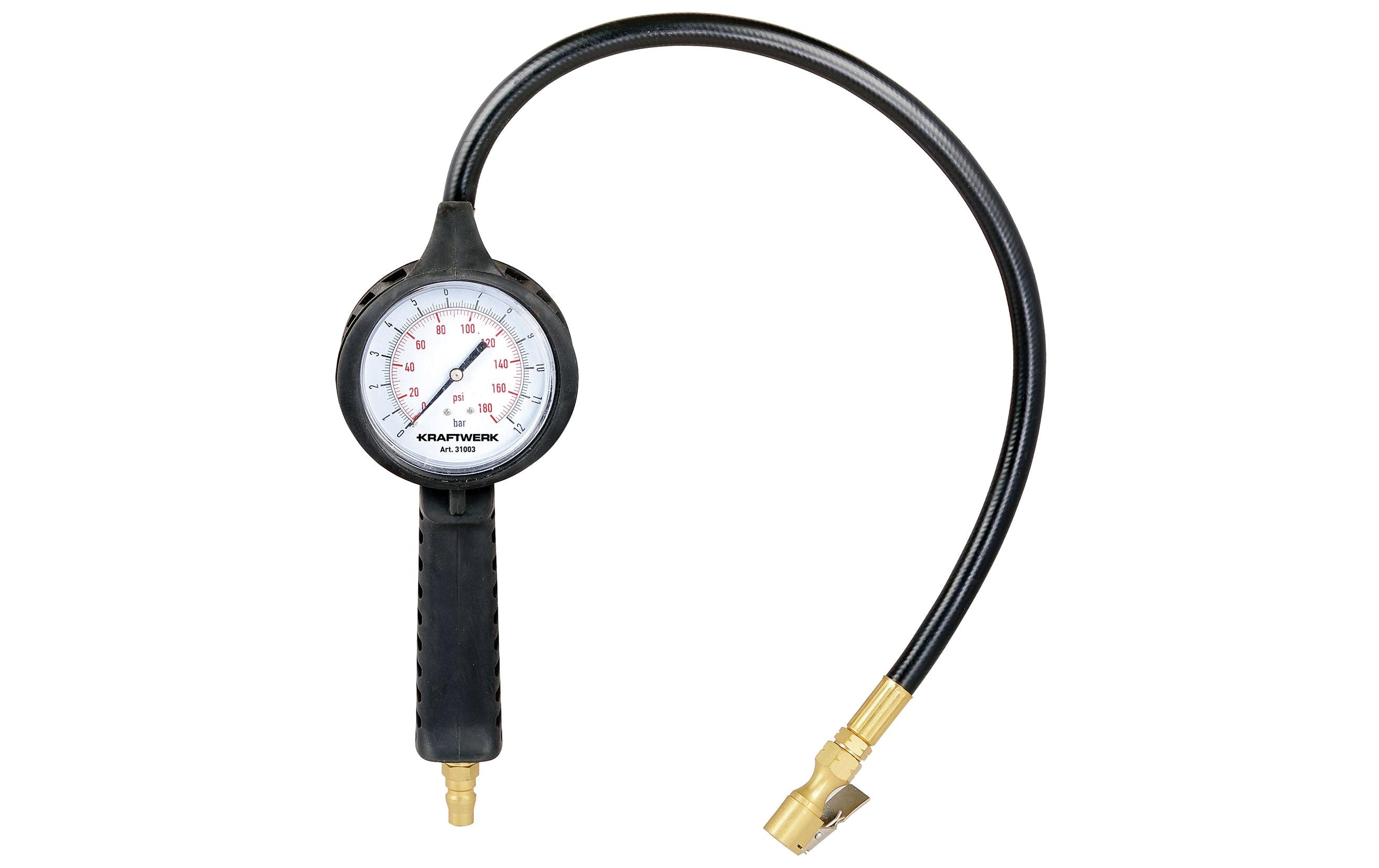 Kraftwerk Druckluft-Reifenfüllmesser 12 bar, Analog Kraftwerk Druckluft-Reifenfüllmesser 12 bar, Analog
