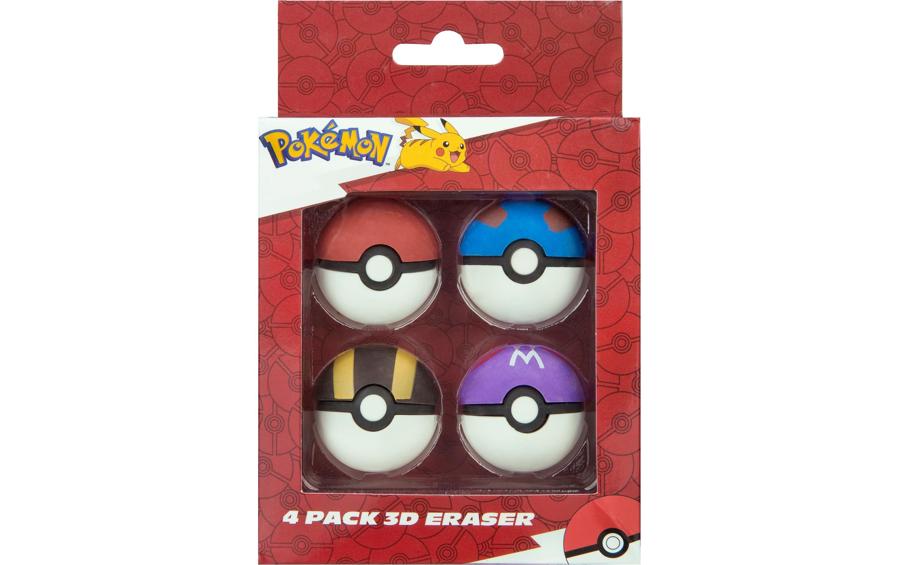 Undercover Radiergummi Pokemon 4er-Set