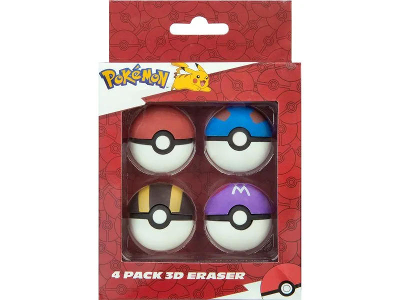 Undercover Radiergummi Pokemon 4er-Set Undercover Radiergummi Pokemon 4er-Set