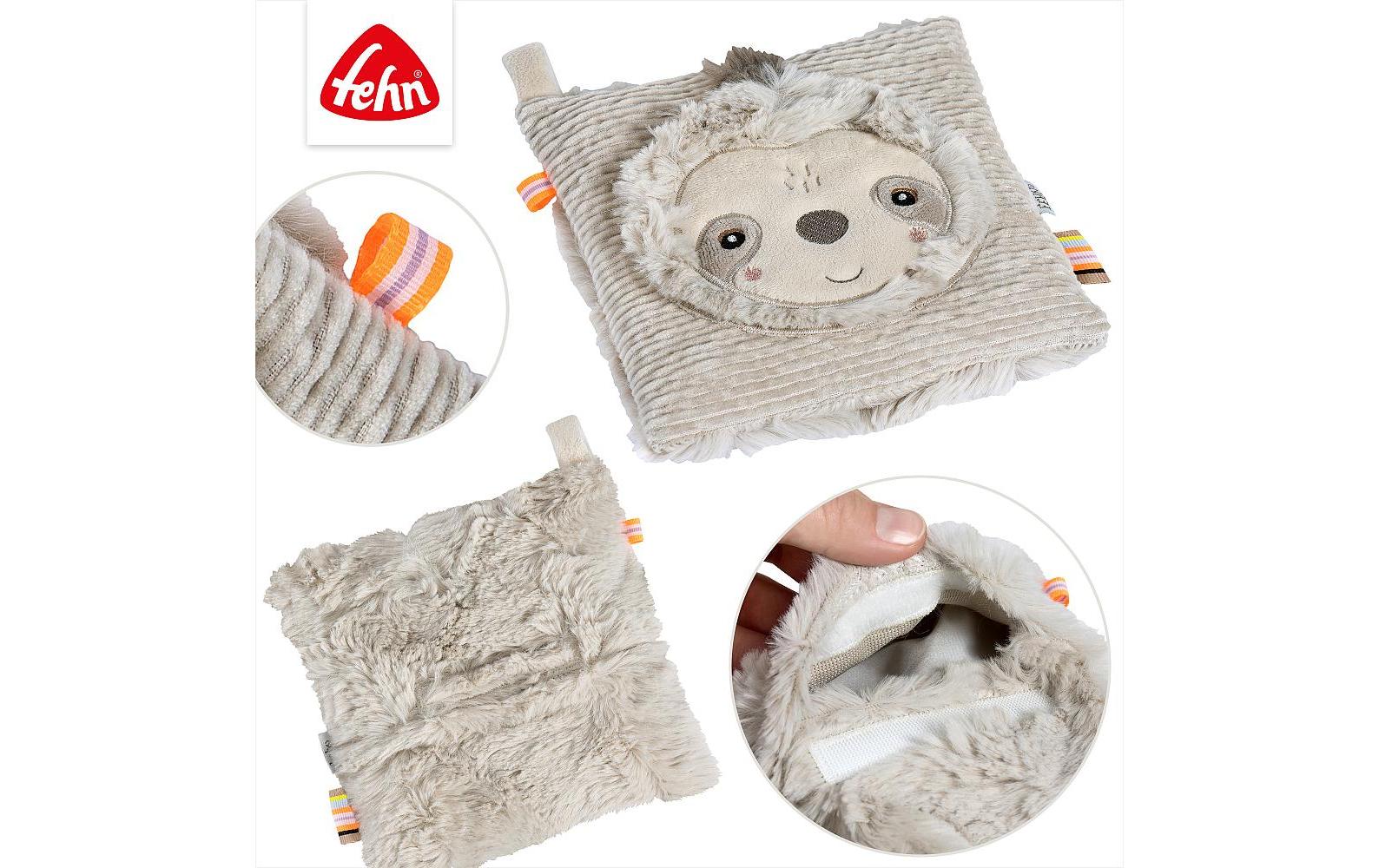 fehn Kirschkernkissen Faultier Grau/Beige