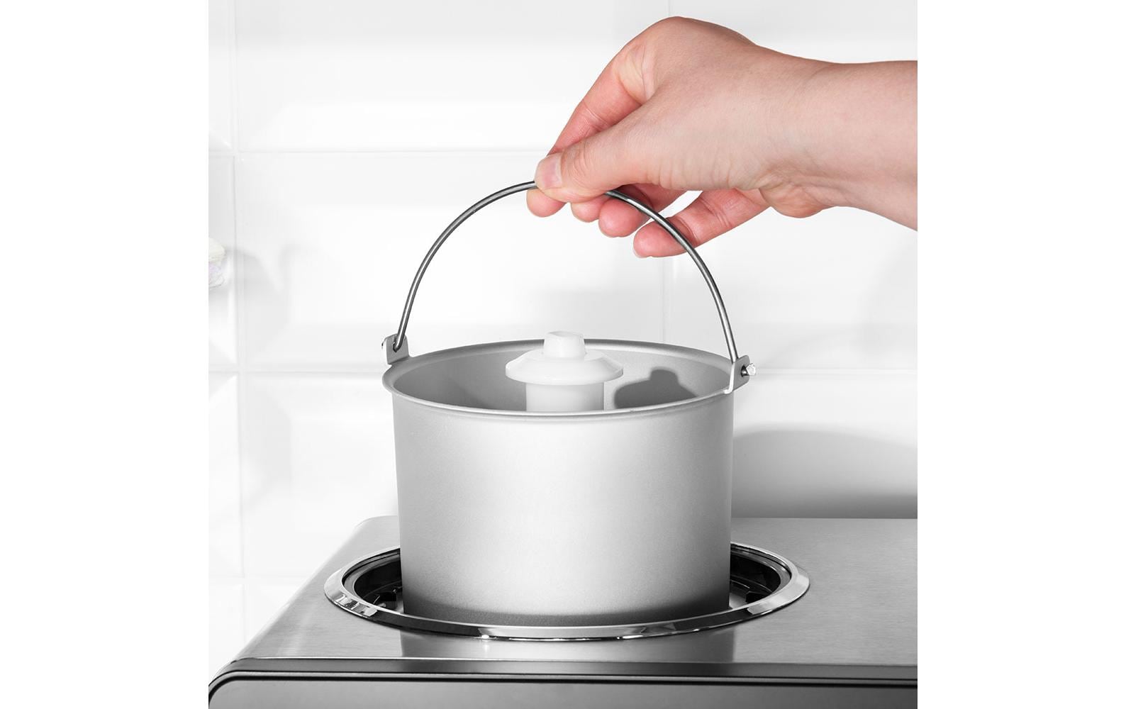 Gastroback Glacemaschine Advanced Control 1.5 l, Schwarz/Silber