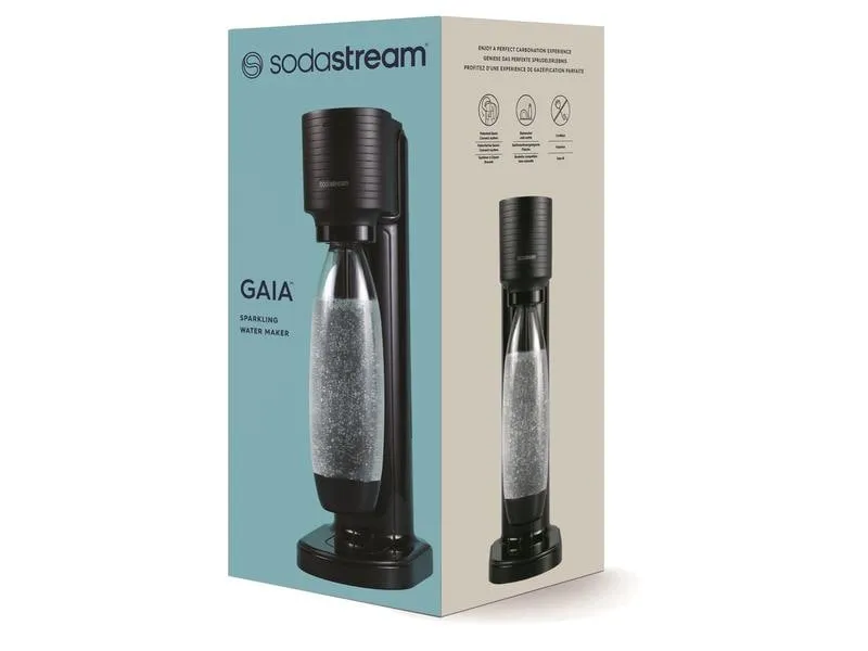 Sodastream Wassersprudler Gaia Schwarz Sodastream Wassersprudler Gaia Schwarz