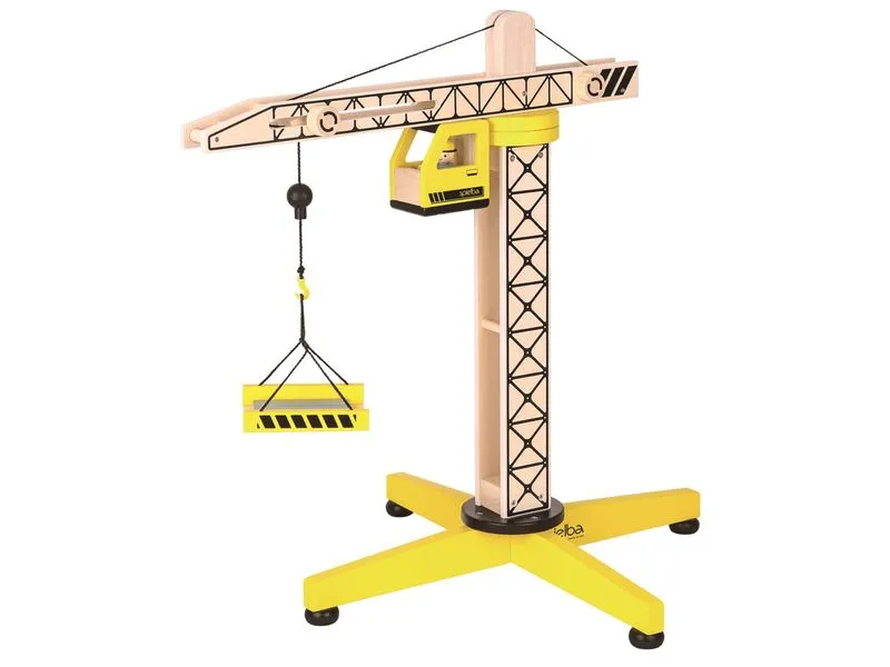 Spielba Holzspielwaren Kran mit Figur Spielba Holzspielwaren Kran mit Figur