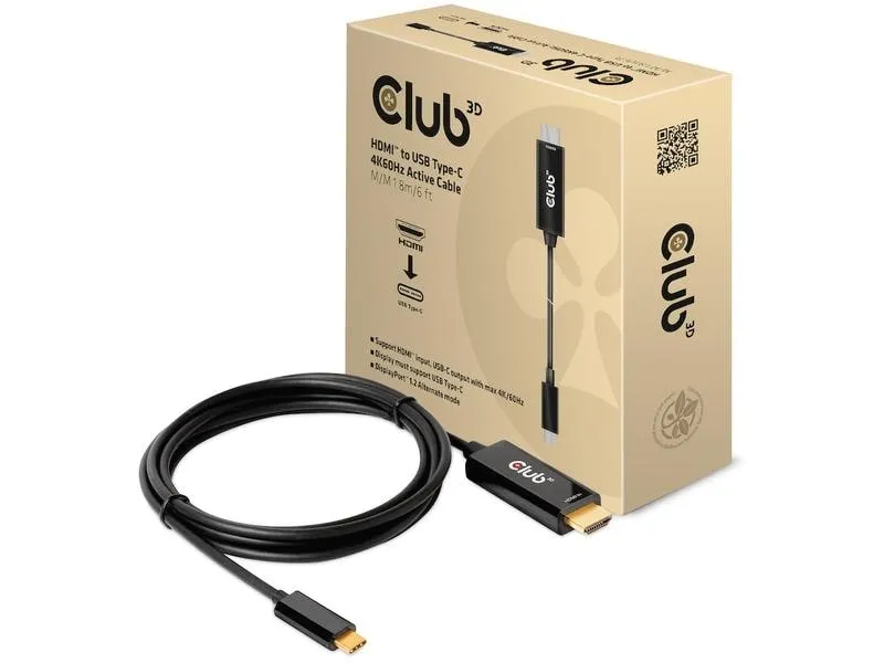 Club 3D Kabel CAC-1334 HDMI - USB Type-C, 1.8 m Club 3D Kabel CAC-1334 HDMI - USB Type-C, 1.8 m
