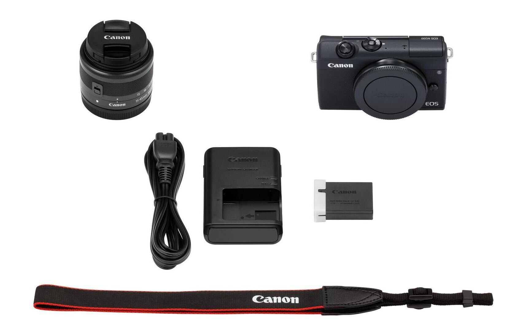 Canon Fotokamera EOS M200 Kit 15-45