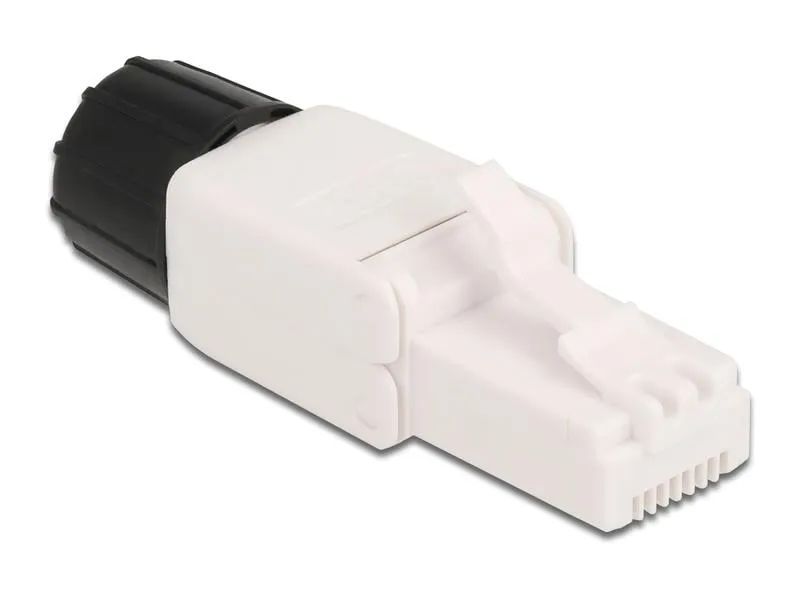 Delock Stecker RJ45 Cat.6A UTP werkzeugfrei 1 Stück, Weiss Delock Stecker RJ45 Cat.6A UTP werkzeugfrei 1 Stück, Weiss