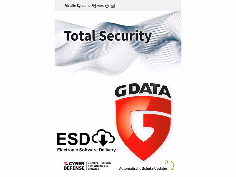 G DATA Total Security ESD, Vollversion, 5 User, 2 Jahre G DATA Total Security ESD, Vollversion, 5 User, 2 Jahre