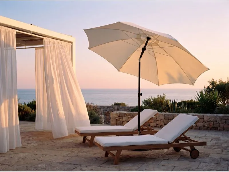 COCON Sonnenschirm TR-004, Ø 270 cm, Push-up, Nature COCON Sonnenschirm TR-004, Ø 270 cm, Push-up, Nature