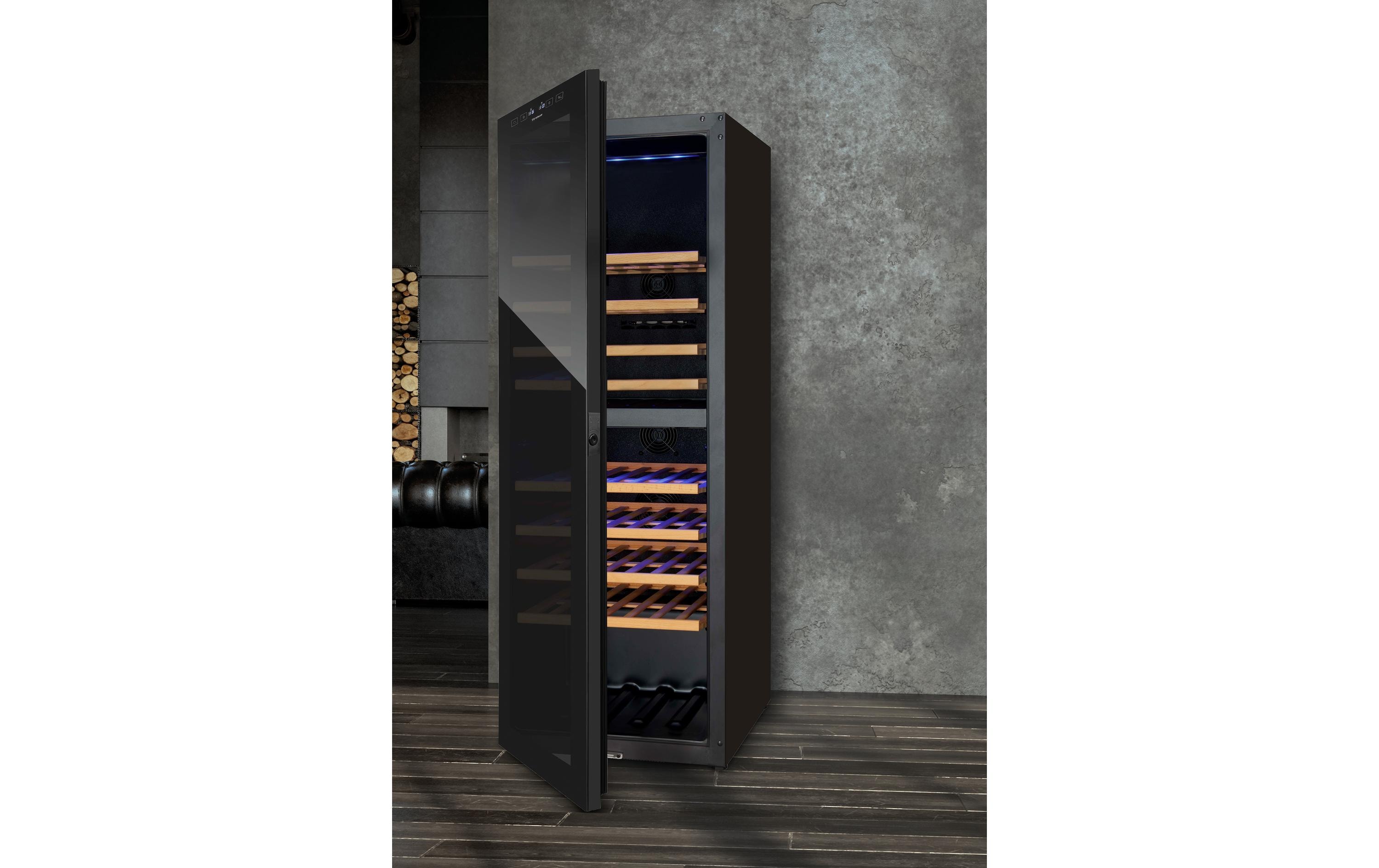 Trisa Weinklimaschrank 7743.0145 Schwarz, Links