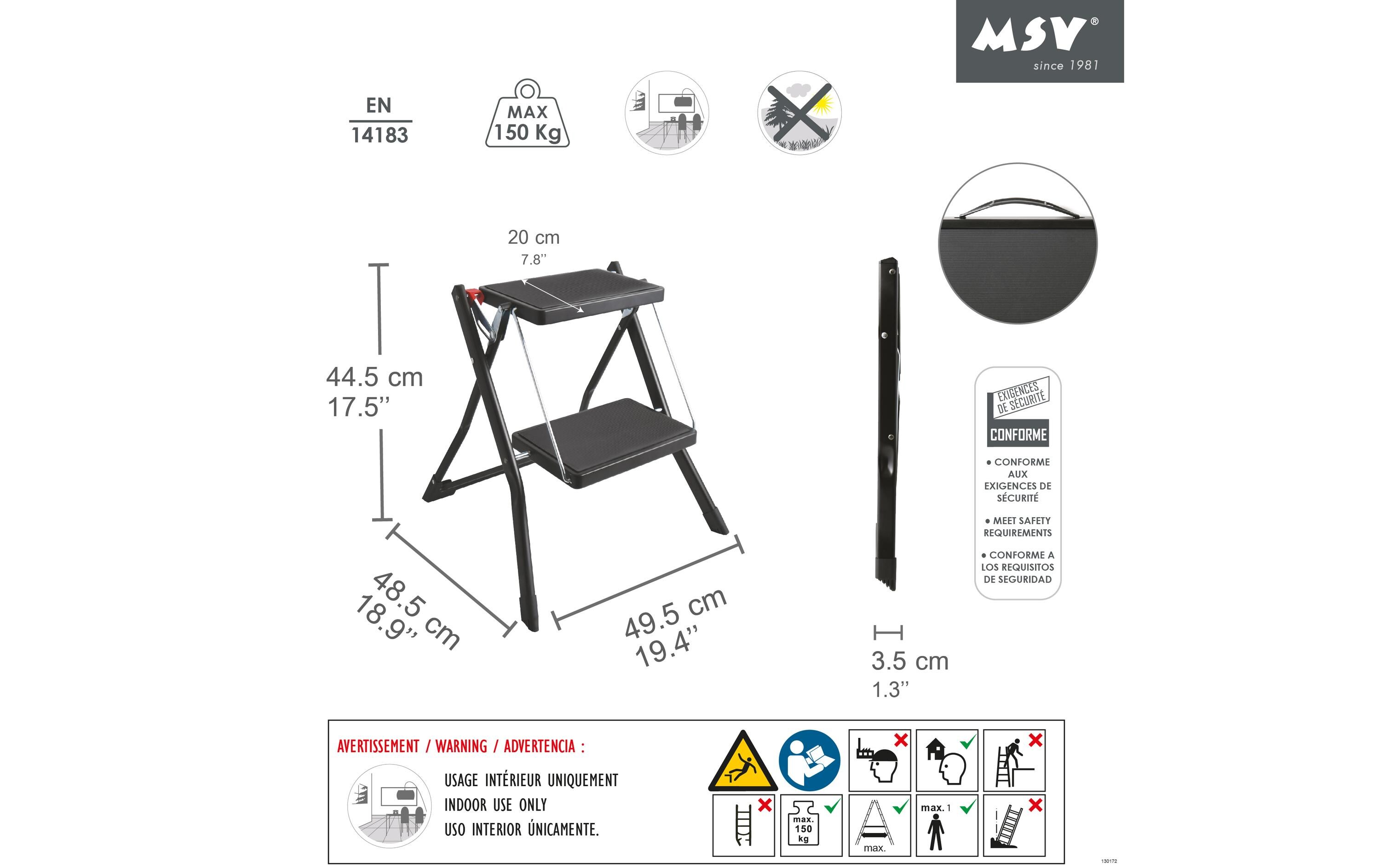 MSV Trittleiter 2 Stufen