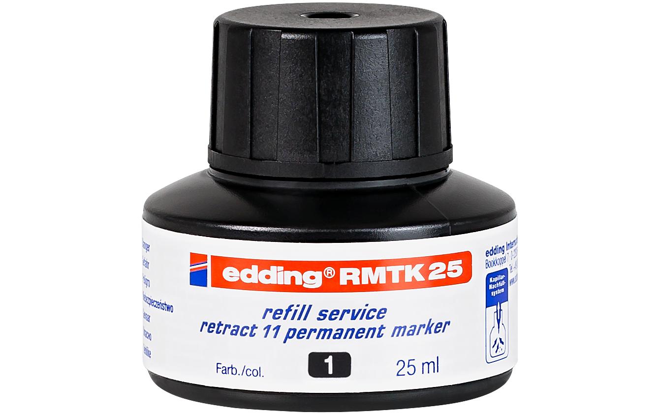 edding Tintenpatrone Nachfülltinte RMTK25 25 ml, Schwarz edding Tintenpatrone Nachfülltinte RMTK25 25 ml, Schwarz