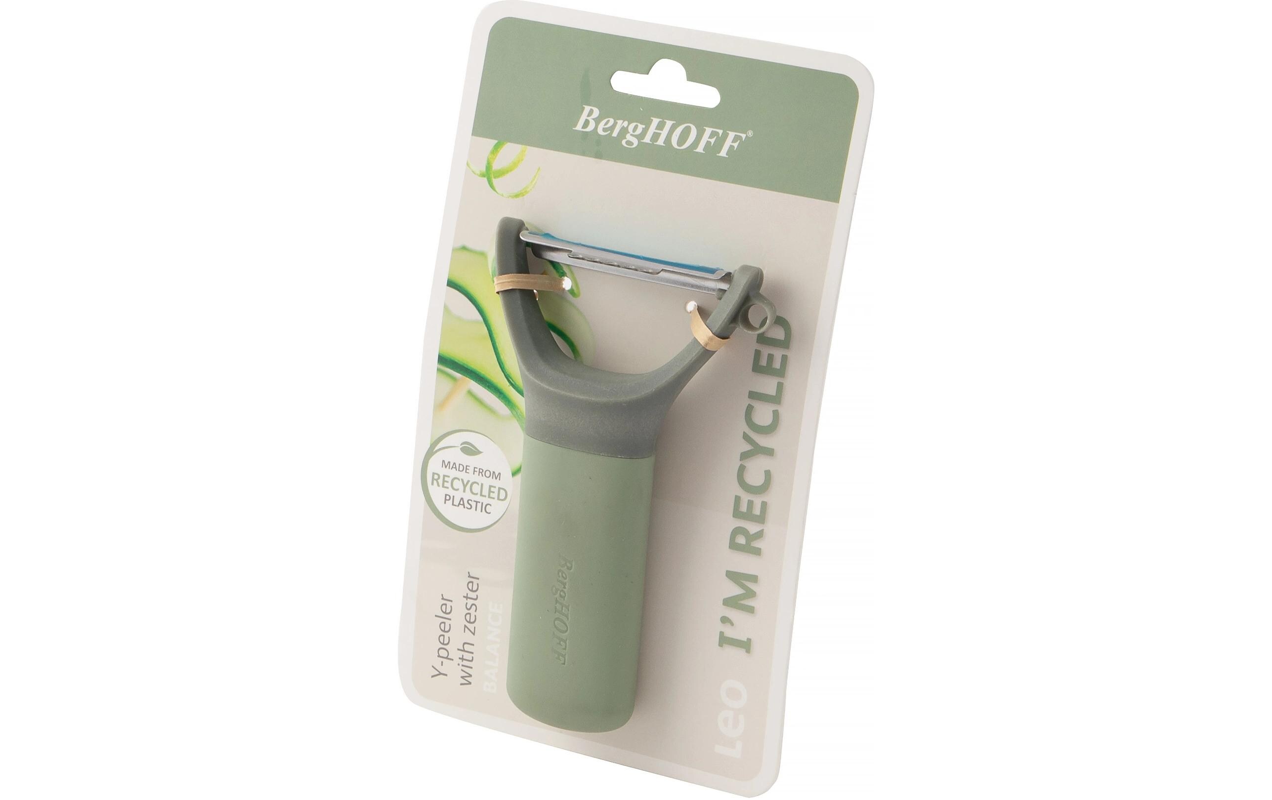 BergHOFF Sparschäler mit Zester Leo Balance Grau/Grün