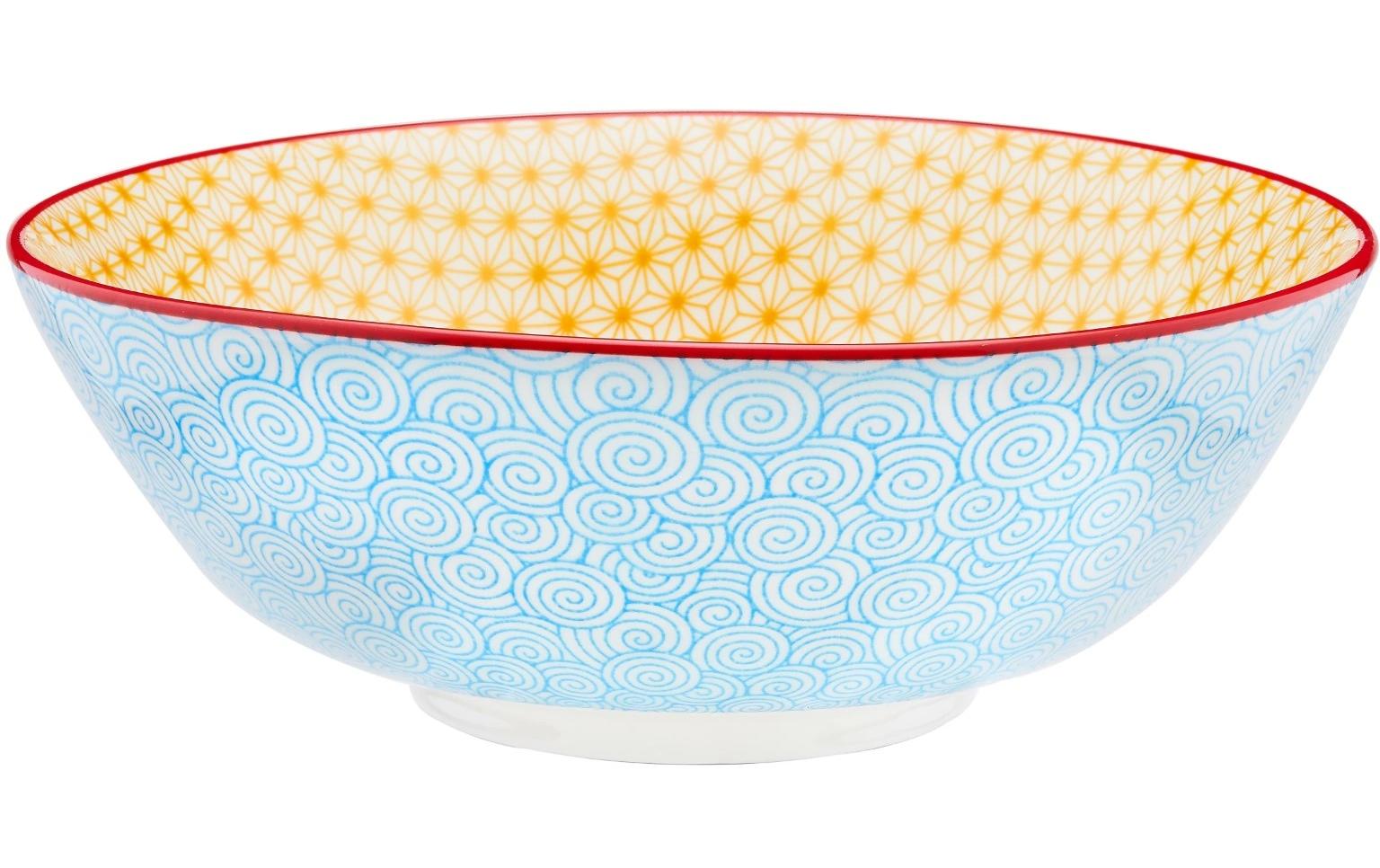 Björn Suppen- & Pastateller Pattern Ø 21 cm, 6 Stück, Mehrfarbig