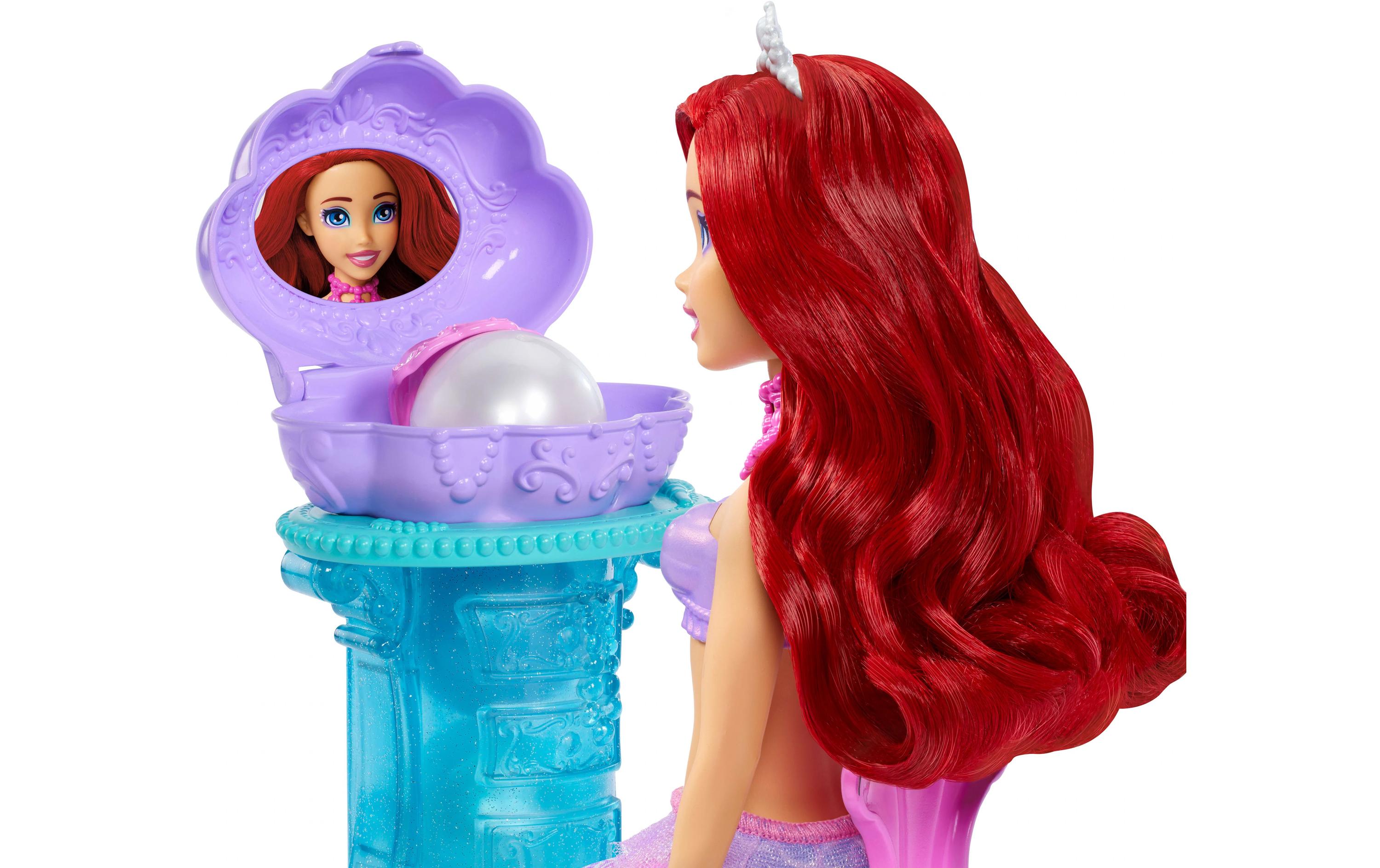 Disney Princess Spielset Schminkmuschel Meerjungfrau-Arielle-Modepuppe