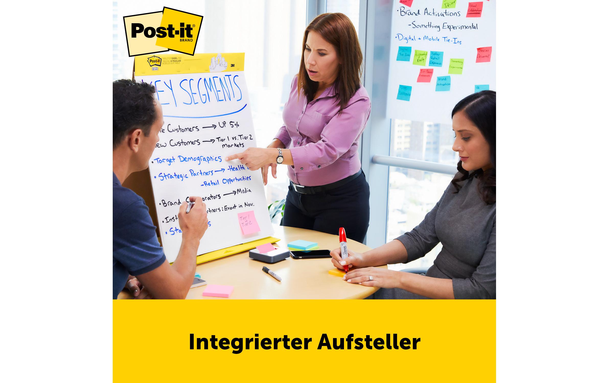 Post-it Flipchart Post-It Table Top Charts 50.8 x 58.4 cm 20 Blatt