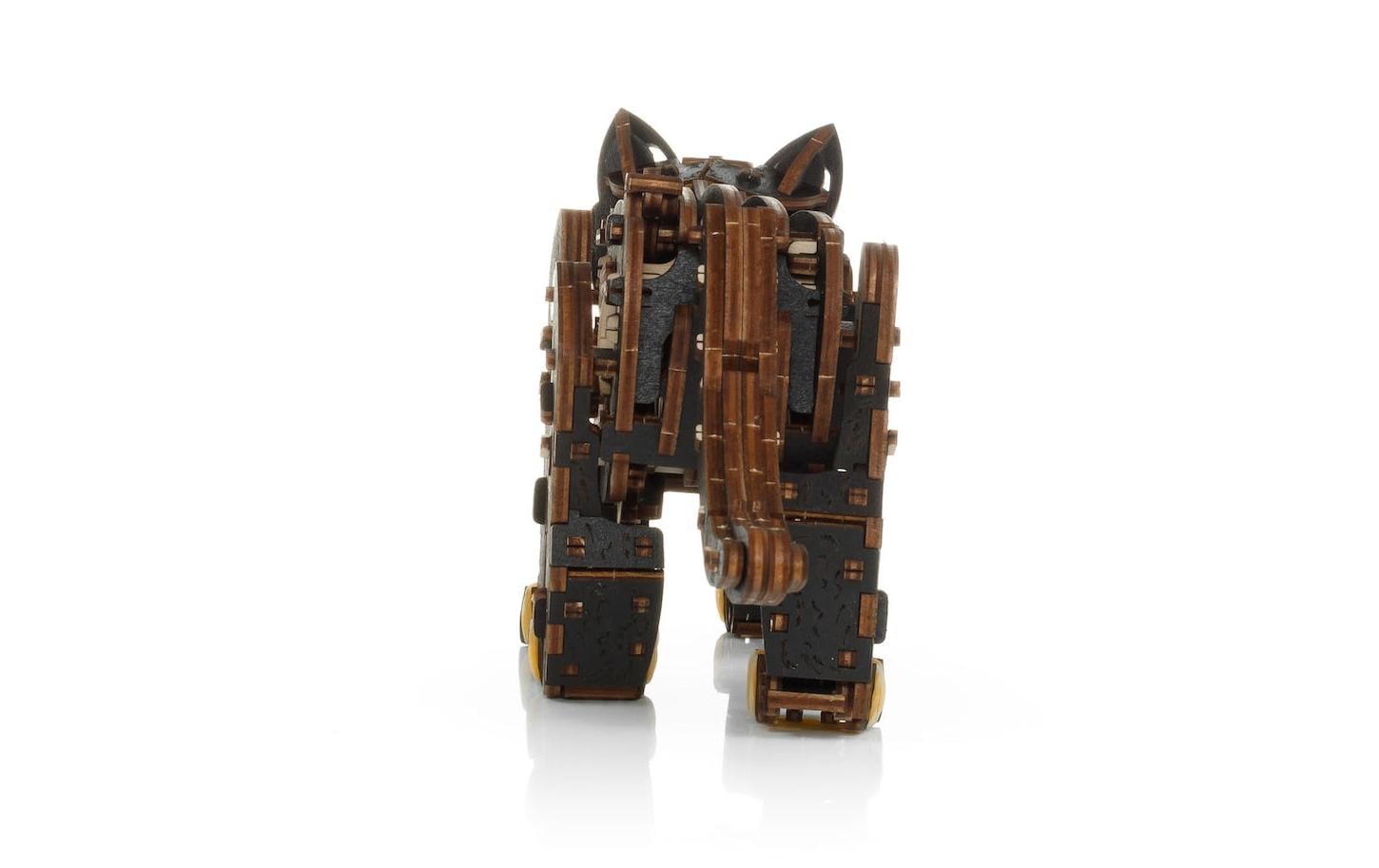 Eco-Wood-Art Bausatz Kätzchen Schwarz