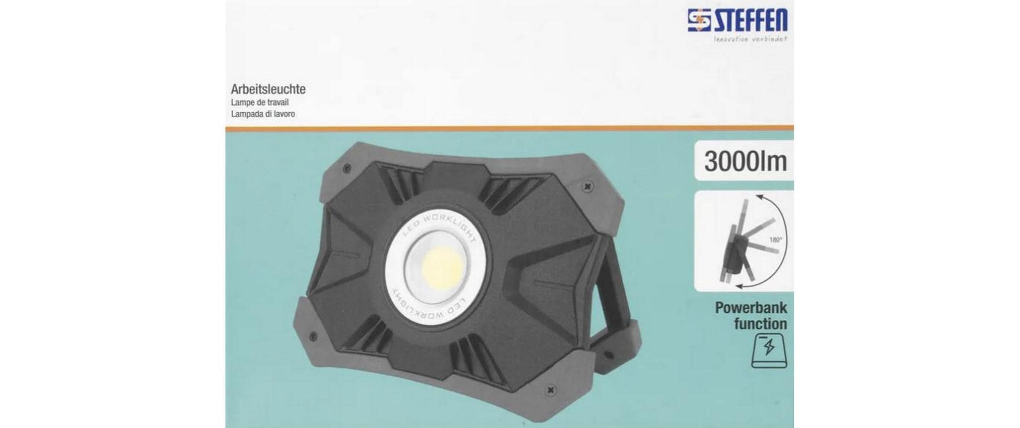 STEFFEN Akku Scheinwerfer Worklight 25W