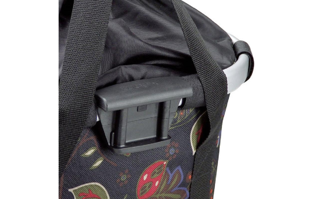 Klick-Fix Lenkertasche Bikebasket Folklore schwarz