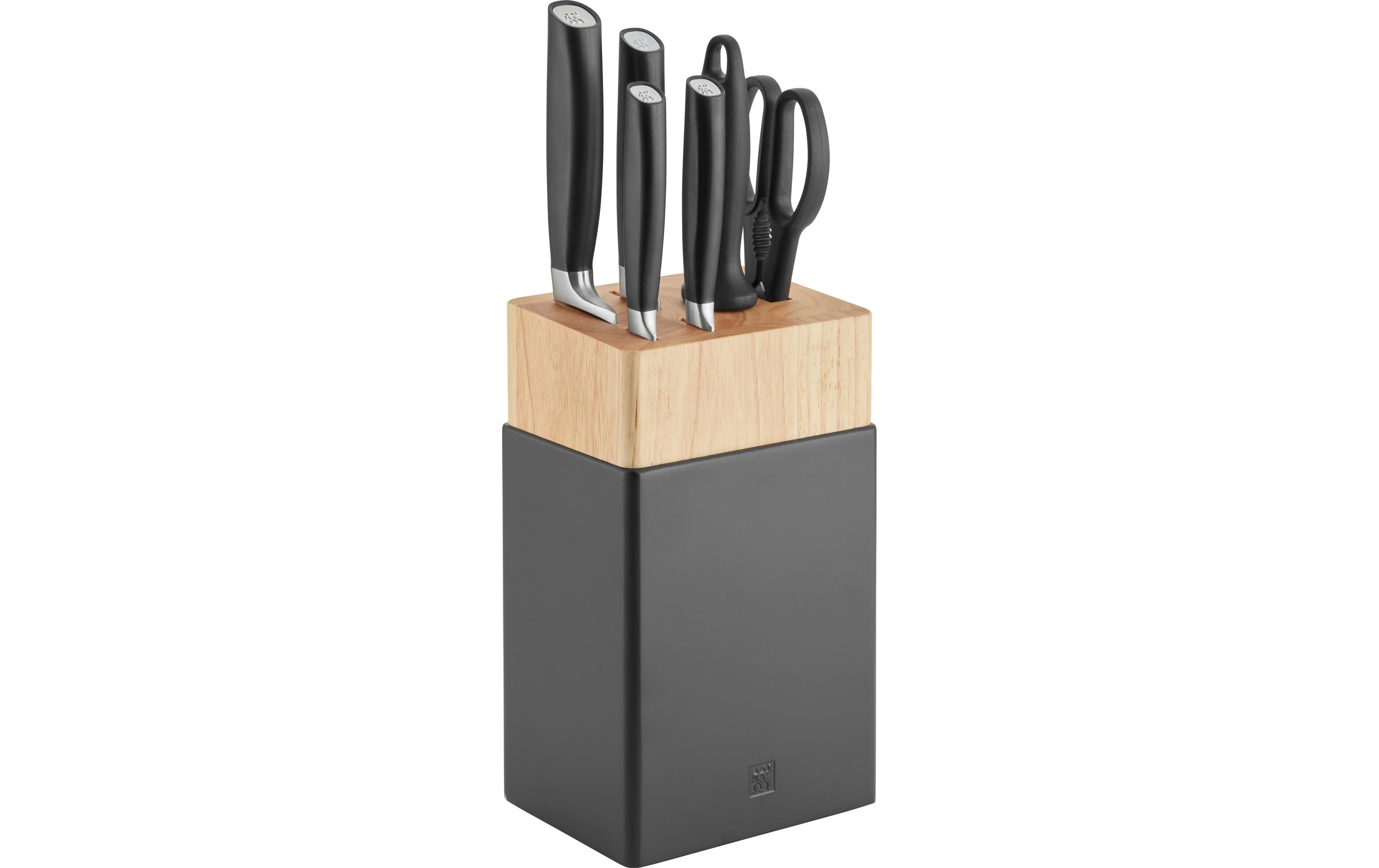 Zwilling Messerblock-Set mit Messer All Star Chromsilber, 7-teilig