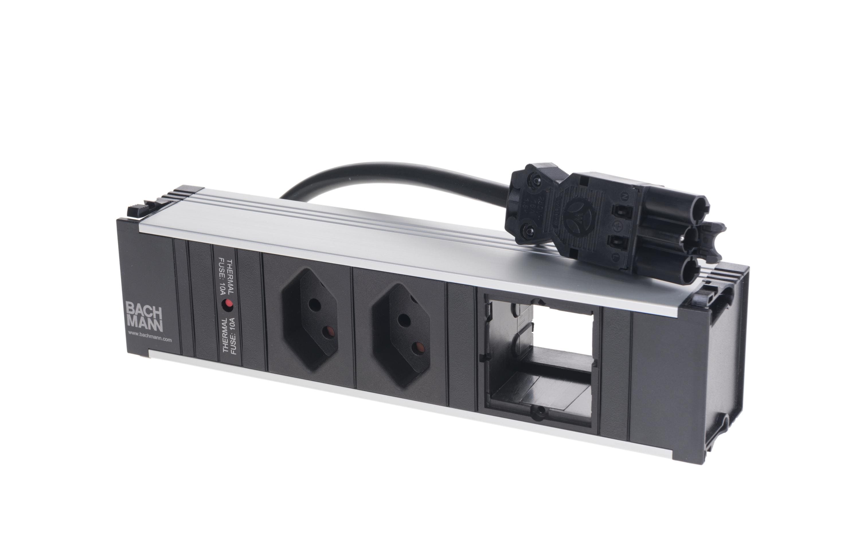 Bachmann Einbausteckerleiste CONI 2x T13, 1x ABD