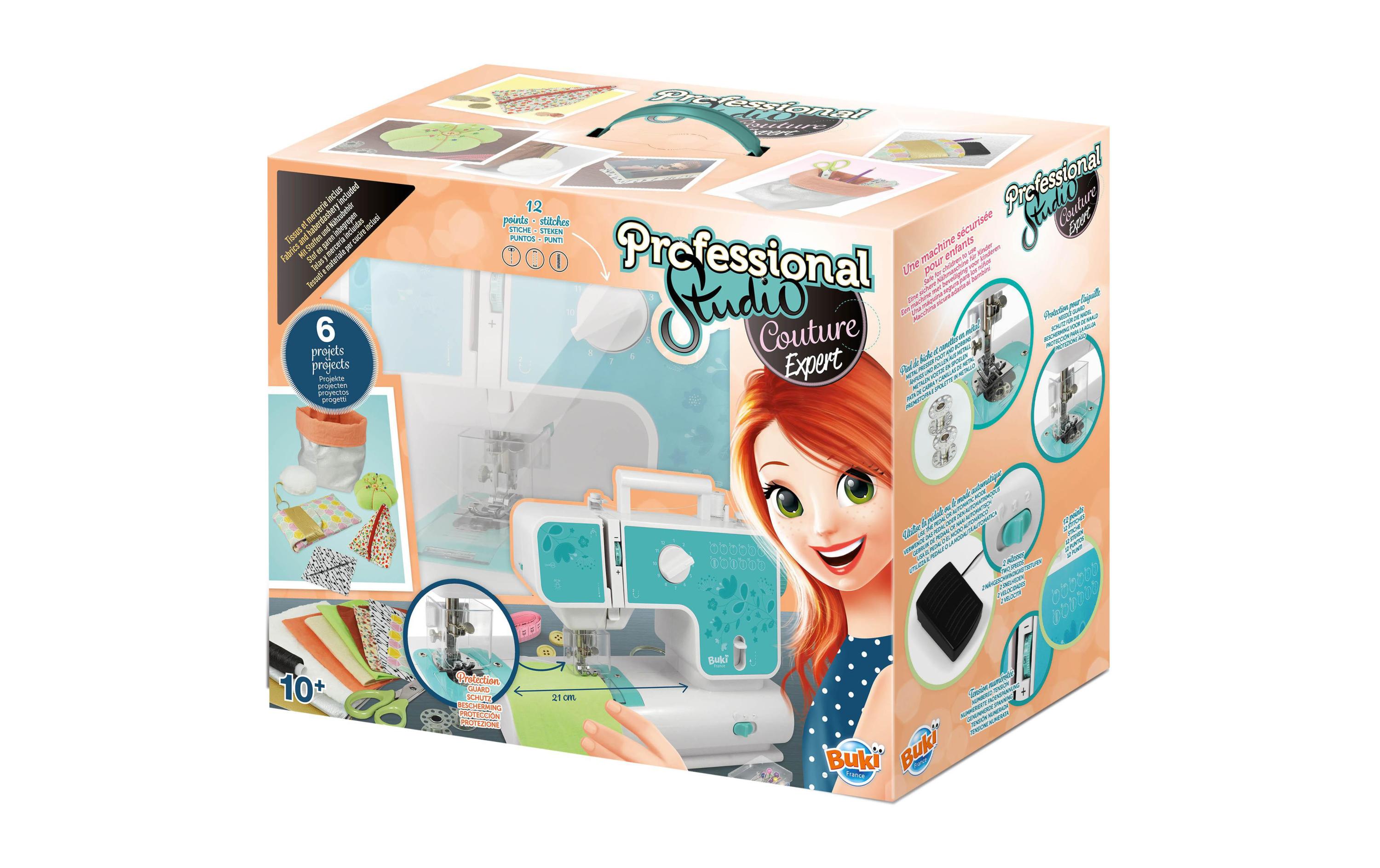 Buki Spiel-Nähset Professional Studio Expert Nähmaschine