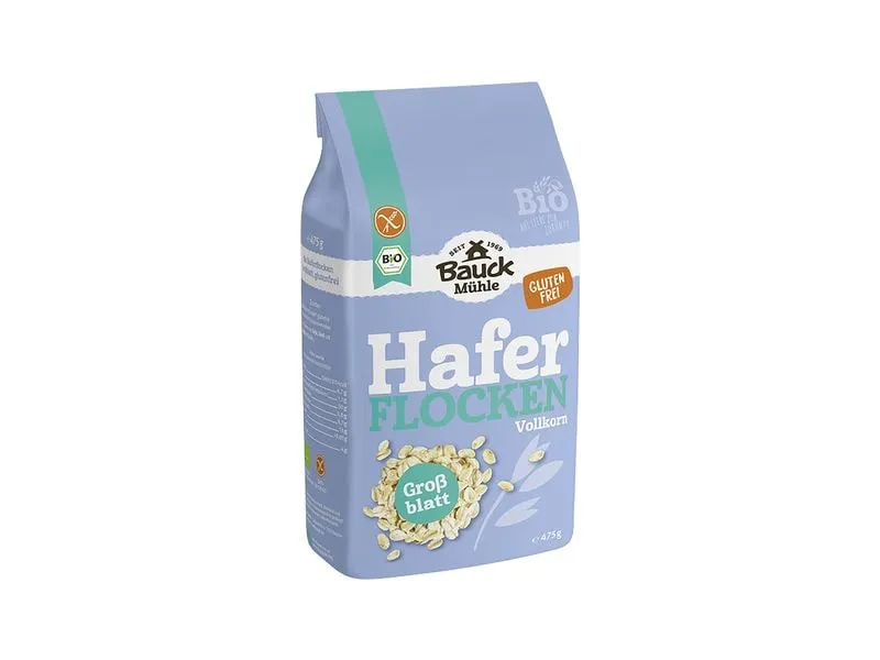 Bauck Mühle Haferflocken Grossblatt Glutenfrei, 475 g