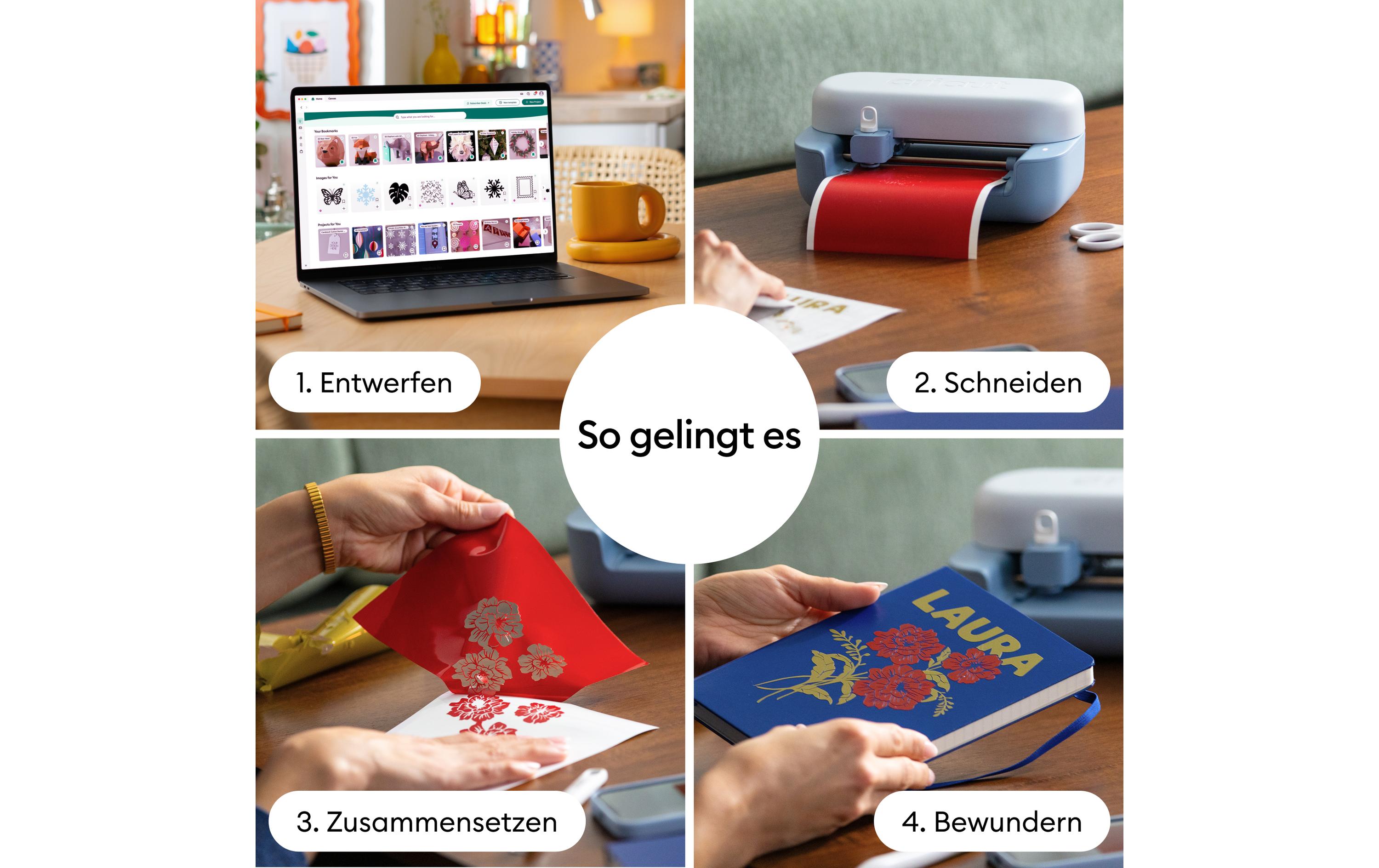 Cricut Schneideplotter Cricut Joy + Essential-Bundle, Blau