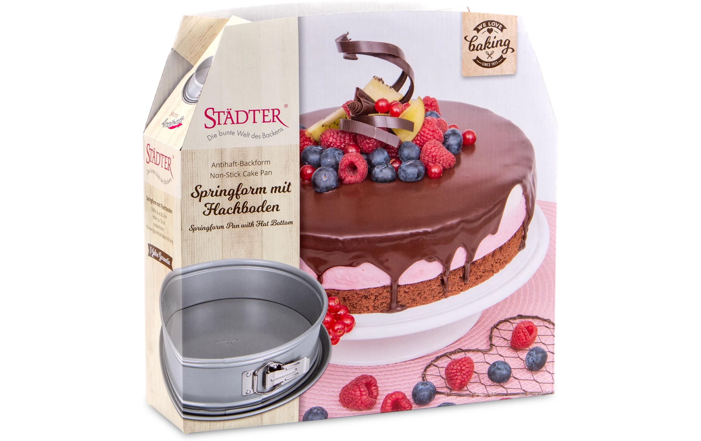 Städter Springform mit Flachboden Silber, 26 cm