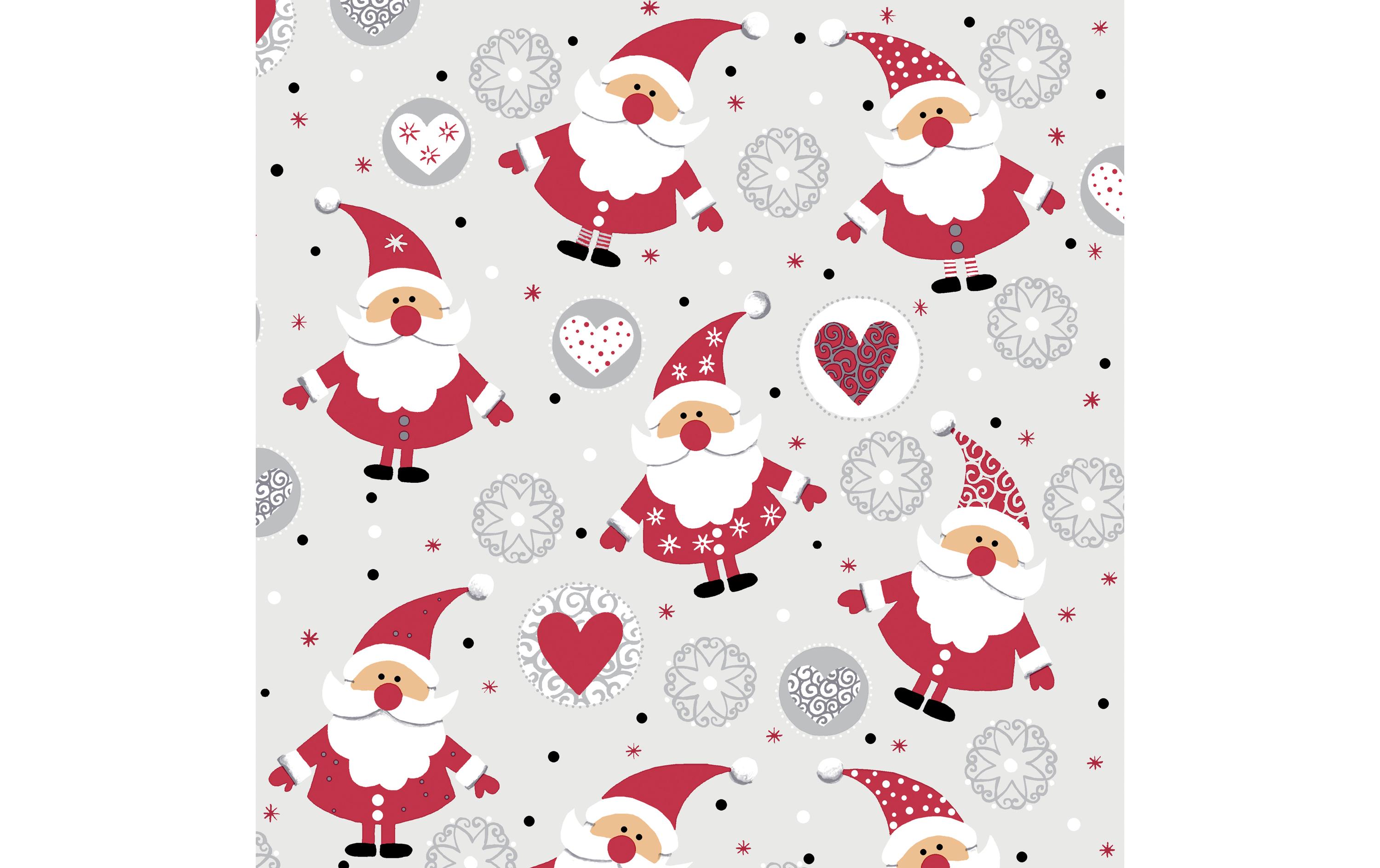 Paper + Design Weihnachtsservietten Funny Santas 33 cm x 33 cm, 1 Stück