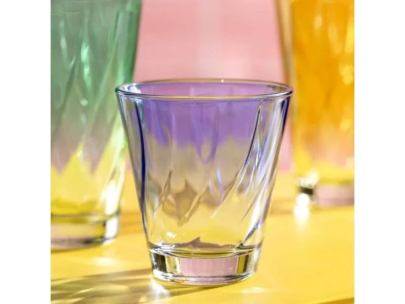 Leonardo Trinkglas Twist 215 ml, 4 Stück, Blau