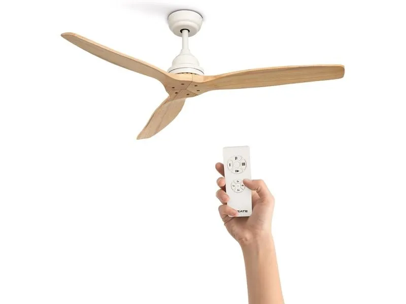 Create Deckenventilator, Holz Weiss