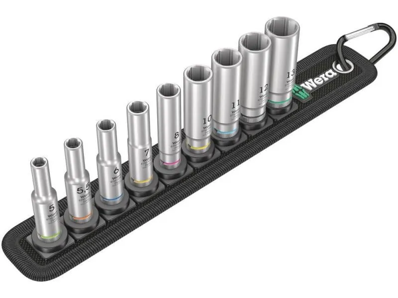 Wera Steckschlüsseleinsatz Belt A Deep 1, 1/4 9-teilig