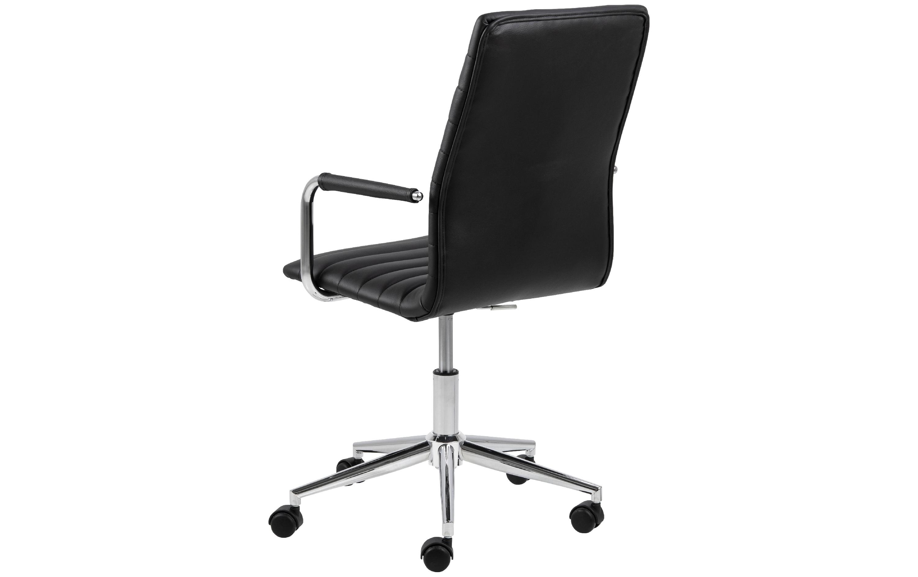 AC Design Bürostuhl Winslow, mit Polsterrücken und Armlehnen, Schwarz AC Design Bürostuhl Winslow, mit Polsterrücken und Armlehnen, Schwarz