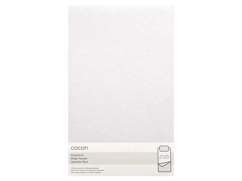 COCON Fixleintuch 90-100 x 200 cm, Edelweiss COCON Fixleintuch 90-100 x 200 cm, Edelweiss