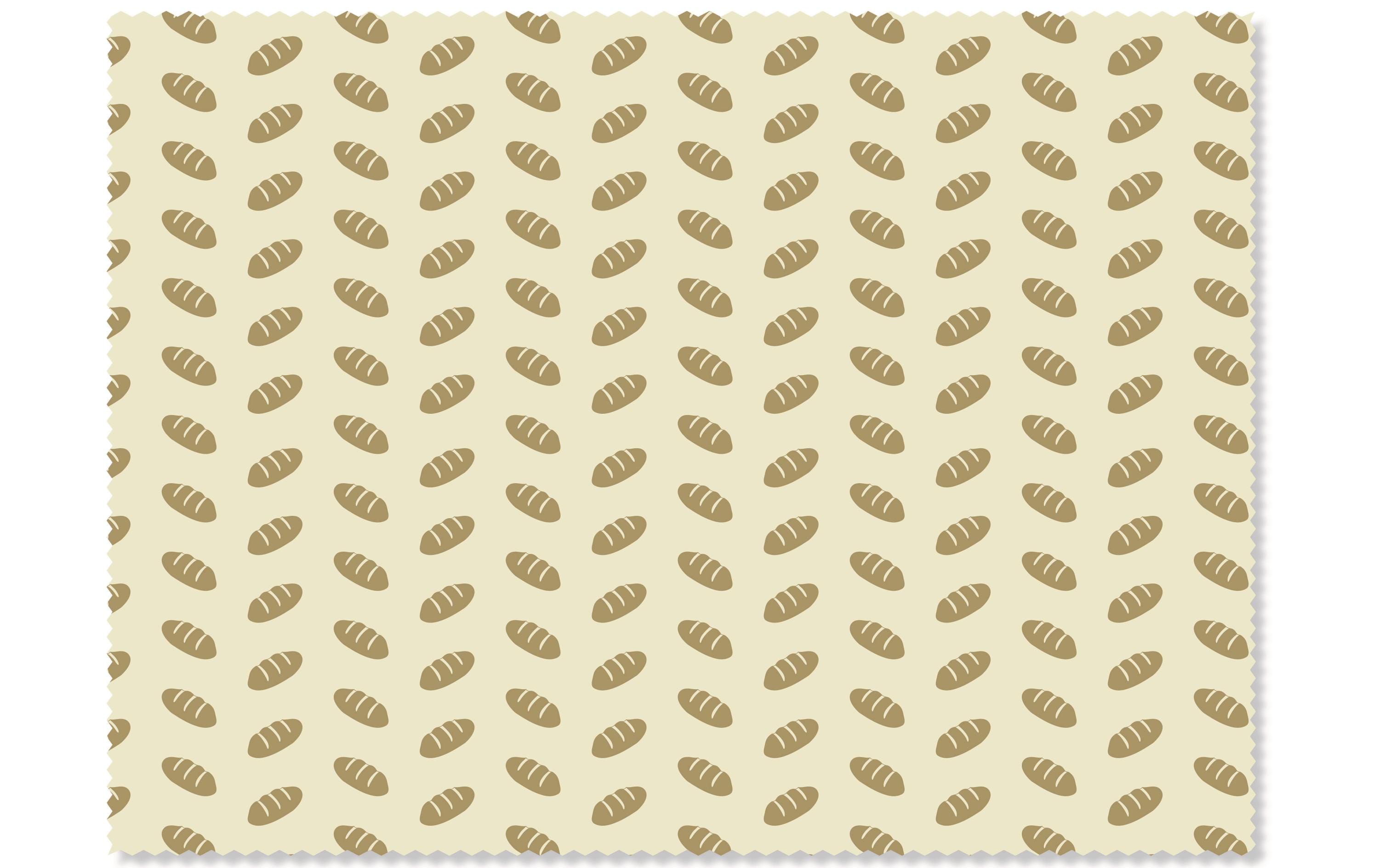 nuts innovations Bienenwachstuch Brot 1 Stück, Beige/Gelb