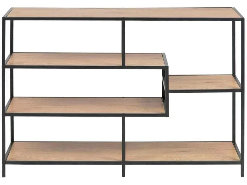 AC Design Regal Seaford 114 x 35 x 78 cm, Nature/Schwarz AC Design Regal Seaford 114 x 35 x 78 cm, Nature/Schwarz