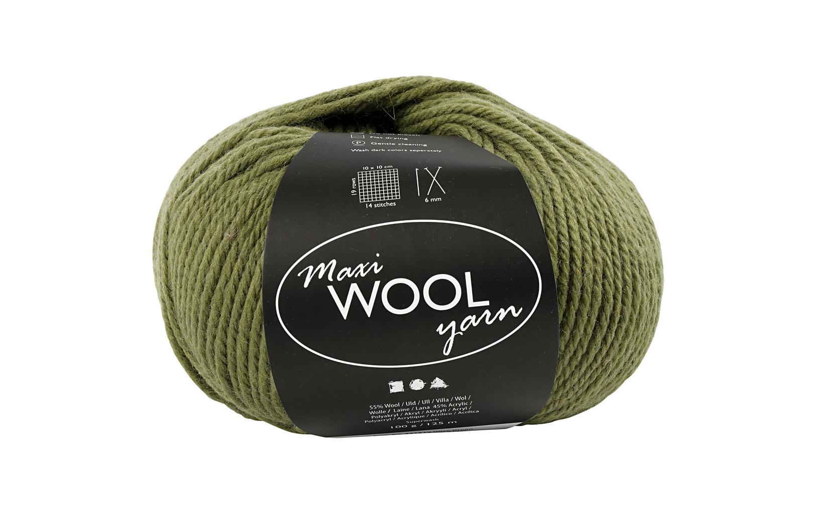 Creativ Company Wolle 100 g Olivgrün Creativ Company Wolle 100 g Olivgrün