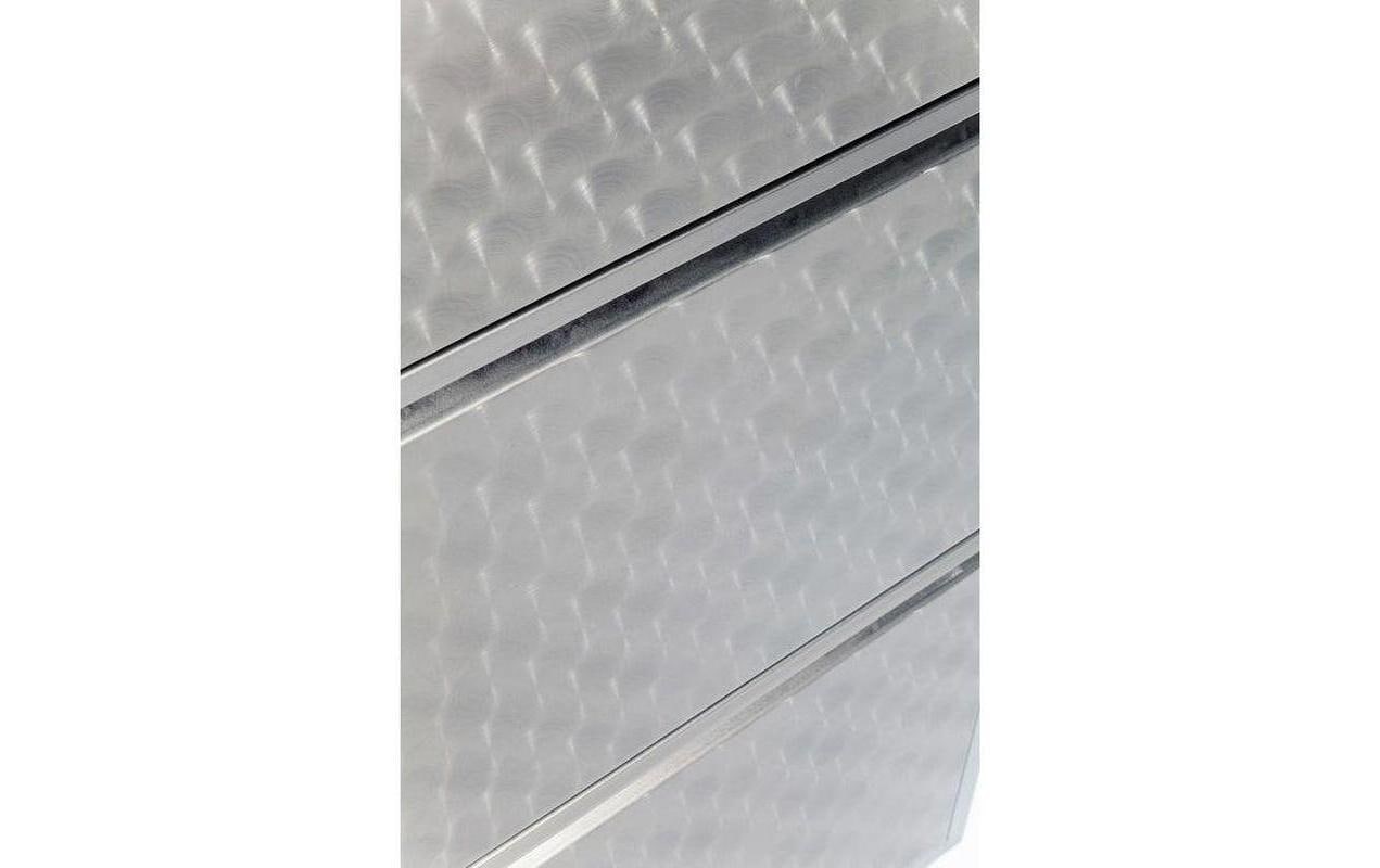 Kare Schuhschrank Caruso 100 x 50 cm, Silber