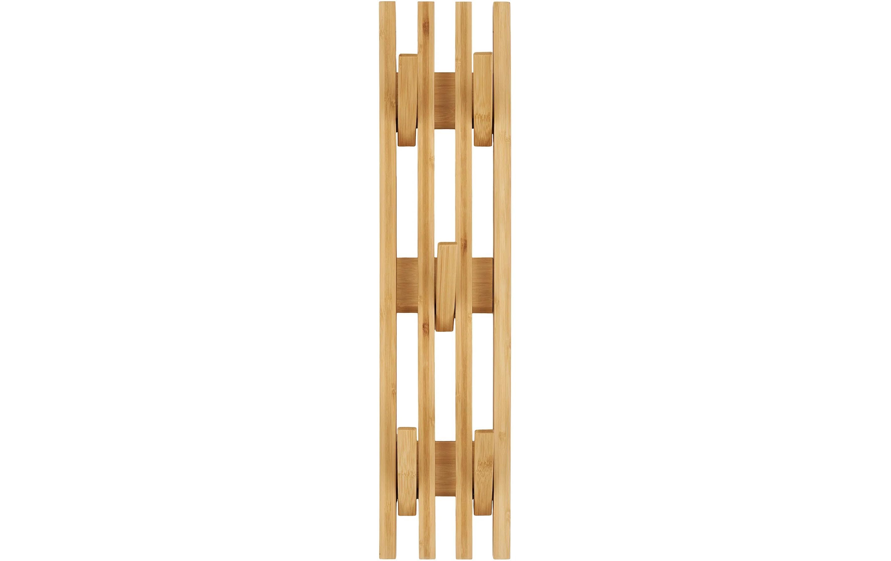 House Nordic Wandgarderobe Ember 5 Haken, 14 cm x 60 cm, Braun