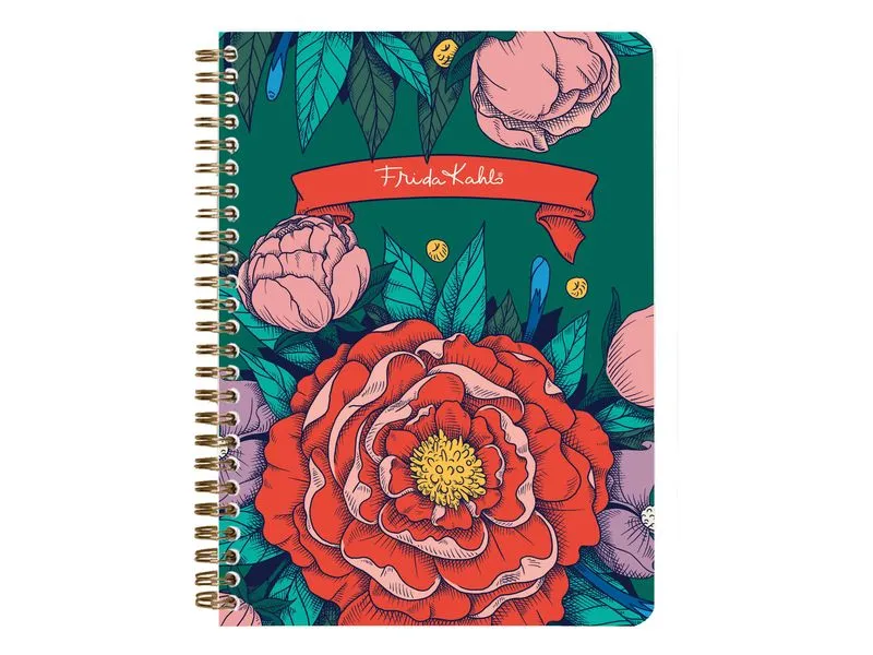 Clairefontaine Notizbuch Frida Kahlo assortiert, A5, Liniert, Mehrfarbig