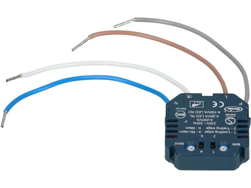Max Hauri Einbaudimmer LED Universal Tastendimmer Phasenabschnitt Max Hauri Einbaudimmer LED Universal Tastendimmer Phasenabschnitt