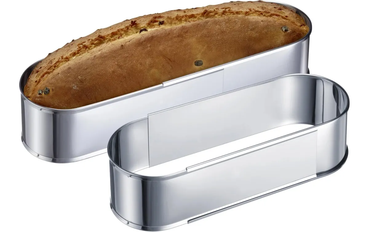 Westmark Ovale Backform, ausziehbar von 27 - 40 cm, 27 x 9.5 x 7 cm