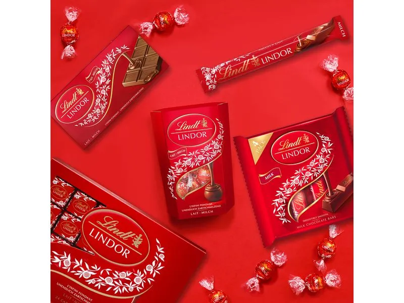 Lindt Schokoladen-Pralinen Lindor Kugeln Milch Herz 62 g Lindt Schokoladen-Pralinen Lindor Kugeln Milch Herz 62 g