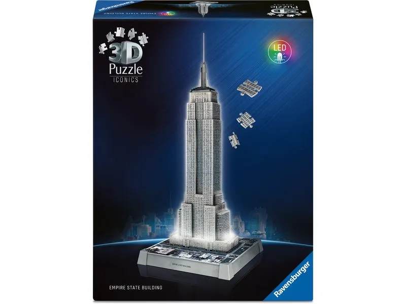 Ravensburger 3D Puzzle Iconics Empire State Building Light Ravensburger 3D Puzzle Iconics Empire State Building Light