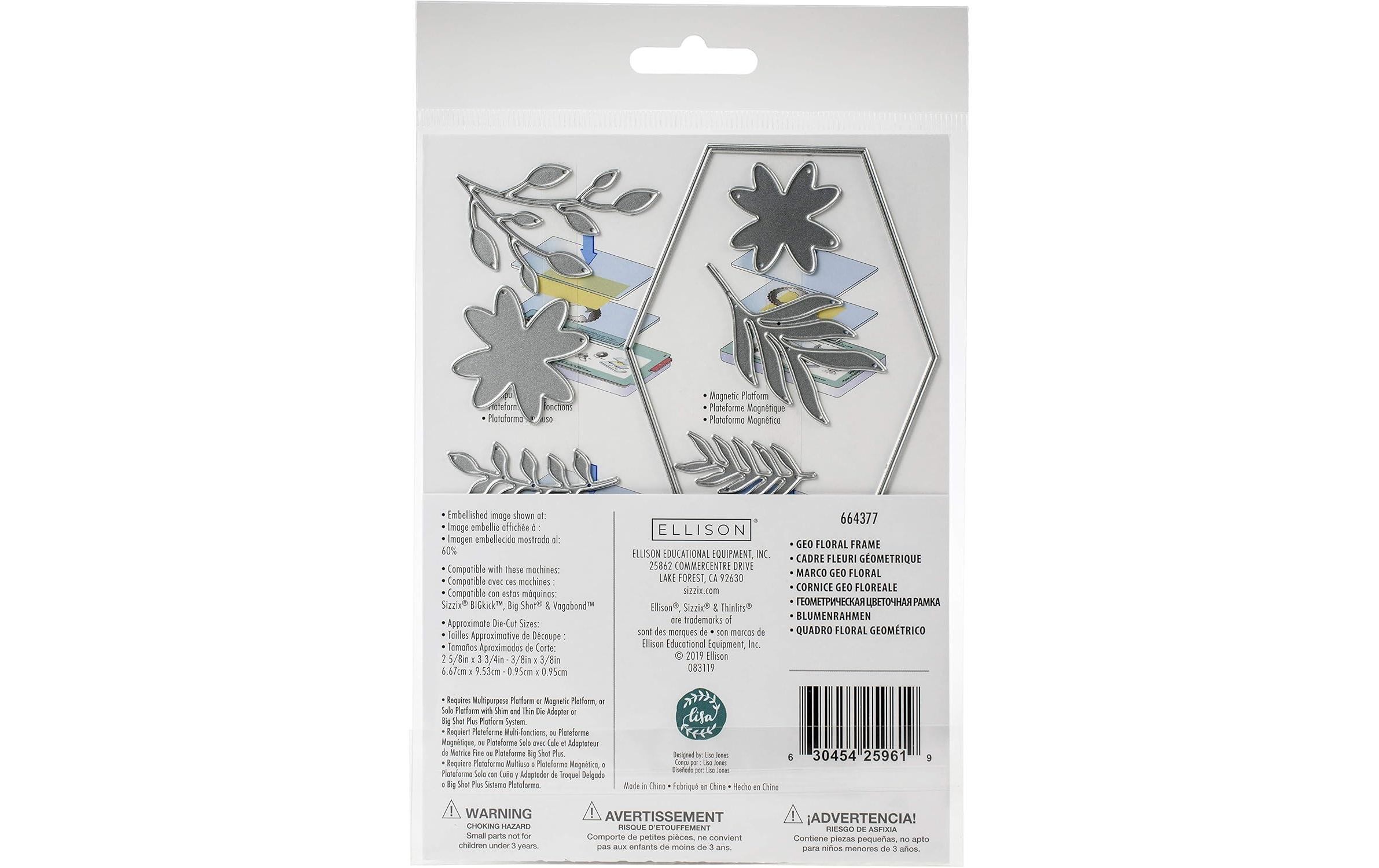 Sizzix Stanzschablone Blumenrahmen , Blatt