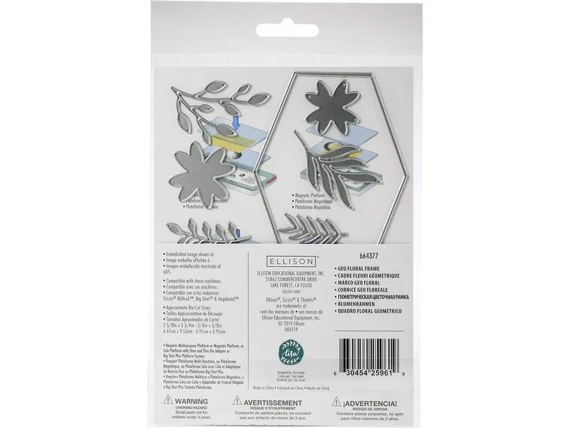 Sizzix Stanzschablone Blumenrahmen , Blatt