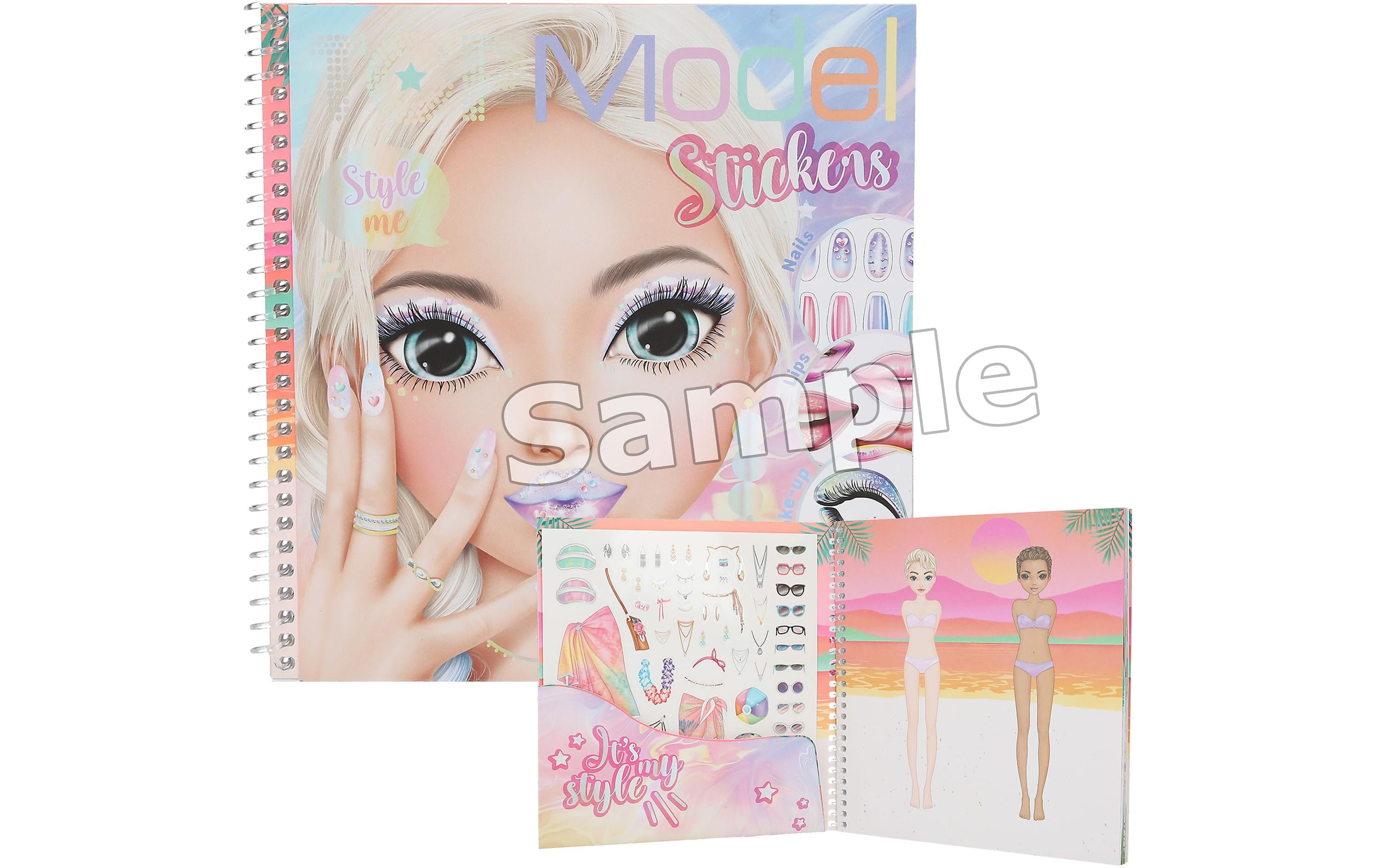 Topmodel Stickerbuch Face Top Model 24 Seiten