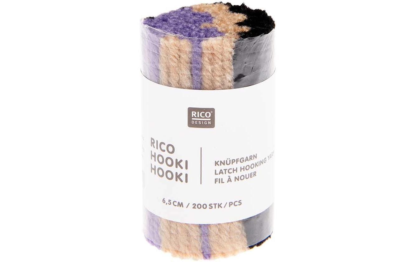 Rico Design Rico Hooki Hooki Knüpfgarn, marmoriert Lila